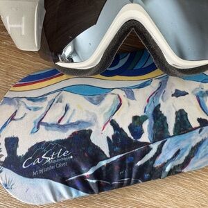 Gogglesoc 🇨🇦 The Original Goggle Cover Castle Mountain X Janifer Calvez Art Soc